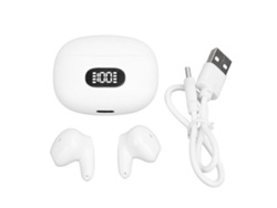 Auriculares Ats con traductor simultáneo y sonido estéreo para estudio y viajes, traductor sin conexión, color blanco.