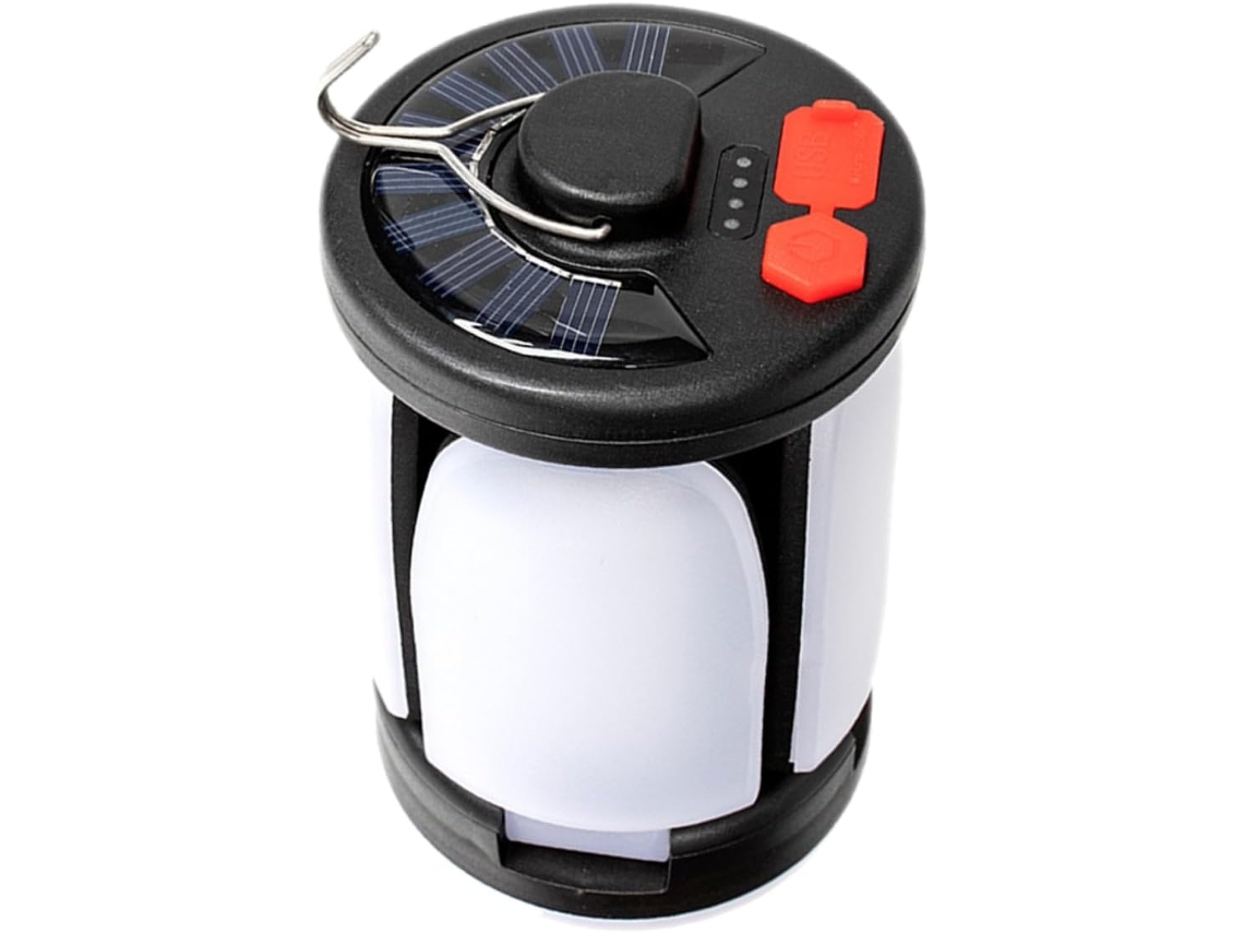 Lámpara Solar Led Multifuncional Plegable Para Tiendas De Campaña, Iluminación Exterior Compacta Y Recargable.