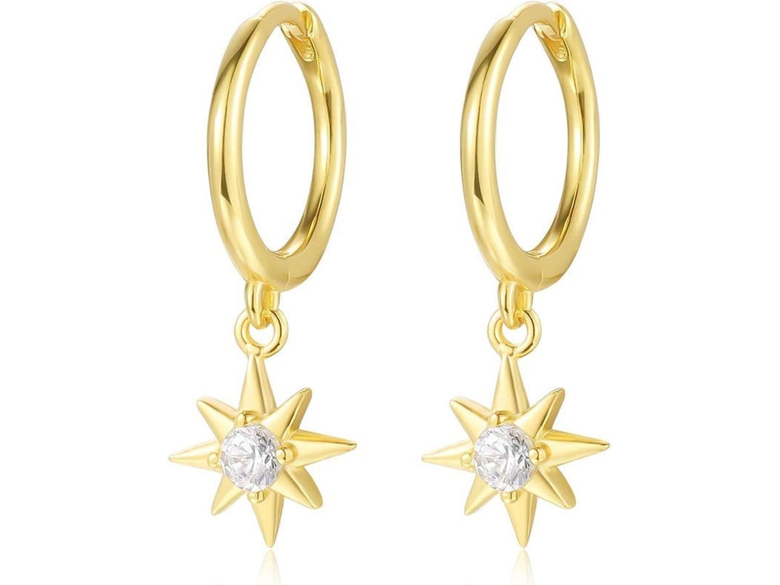 Anillo estrella 2026 con circonita cúbica en plata de ley 925, colgante para mujer.