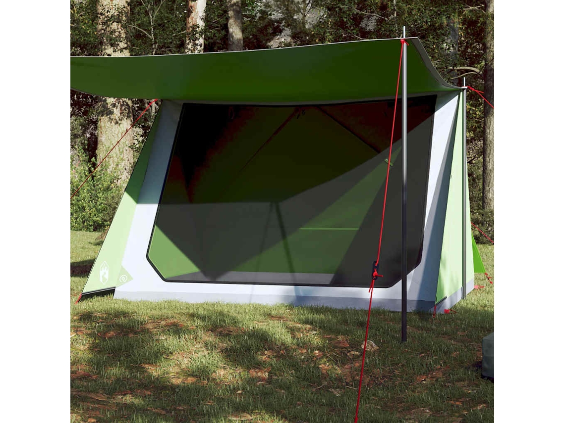 Tienda de campaña para 2 personas, tejido impermeable, verde.