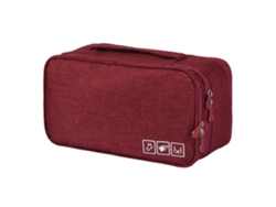 Bolsa de Almacenaje Bolsa Catiónica Sujetadores Ropa Interior Capas RNEMITERY Oxford Tecido Rojo (27x17x4cm)