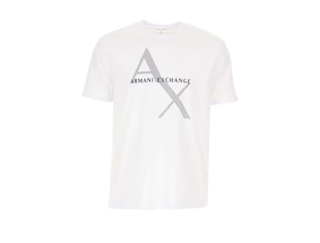 Camiseta ARMANI EXCHANGE Algodón Hombre (XL - Blanco)