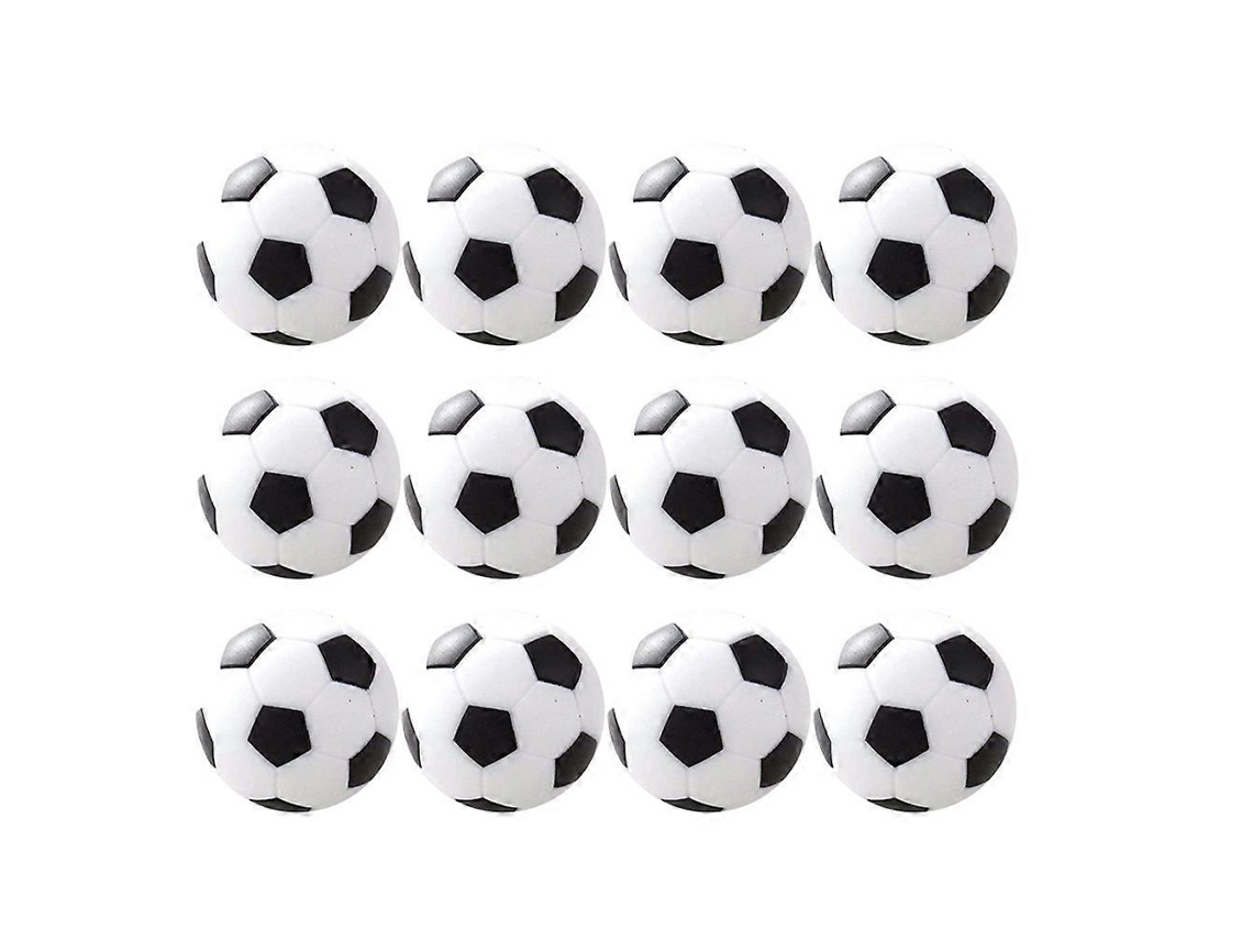 Omni-12 Acessórios de Reposição para Bolas de Futebol de Mesa Mini Jogo para Crianças Tamanho Padrão Material Resina Sintética 3,1*3,1*3,1 cm Preto
