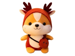 2026-juguete De Peluche Ardilla Cartoon Bonito Suave Para Niños Y Adultos Decoración Hogar Rojo