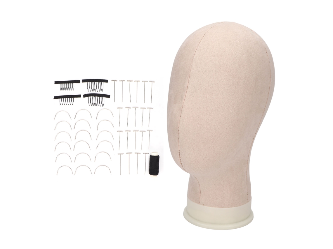 Cabeza De Maniquí Para Peluca De Lana De 11,8 Pulgadas Con Horquillas - Accesorios Incluidos
