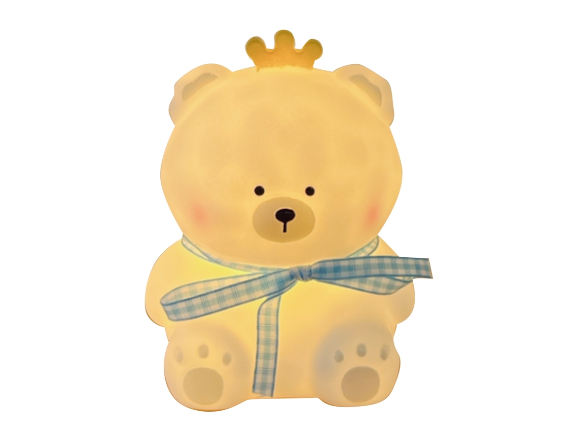 2026-lámpara De Noche Infantil Con Forma De Perro Cute, Led Decorativa Moderna, Ideal Para Dormitorio Y Salón, Con Cinta Azul