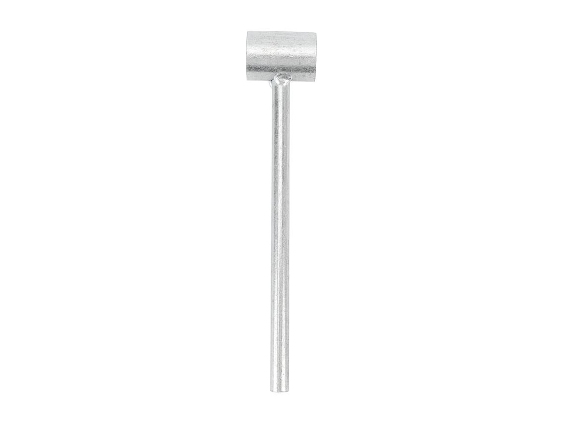 Llave de acero para cerradura, cabezal único, ajuste portátil, diámetro interior de 25 mm.