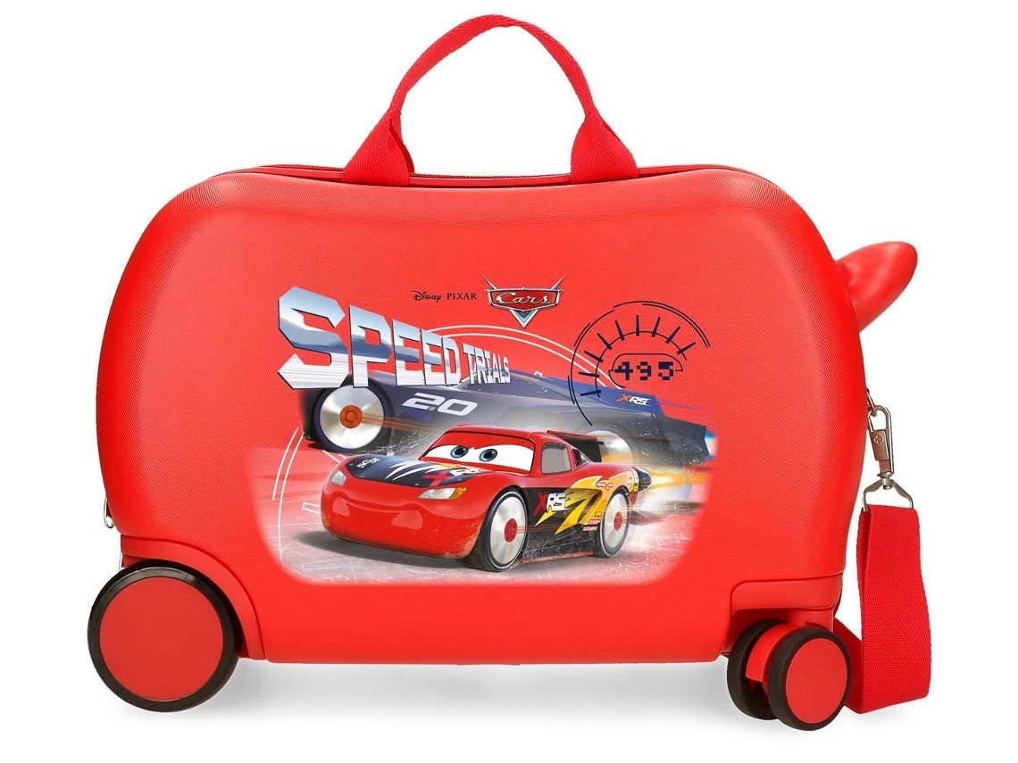 Disney Maleta Correpasillos Abs Rígida Cars Speed Trials Rojo