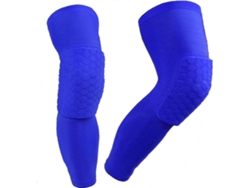 Protector de Pierna para Baloncesto Antideslizante Azul (M)