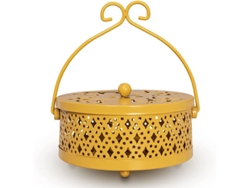 Soporte Para Incienso Repelente De Mosquitos De Estilo Retro, Portátil Para El Hogar Y El Camping (amarillo)