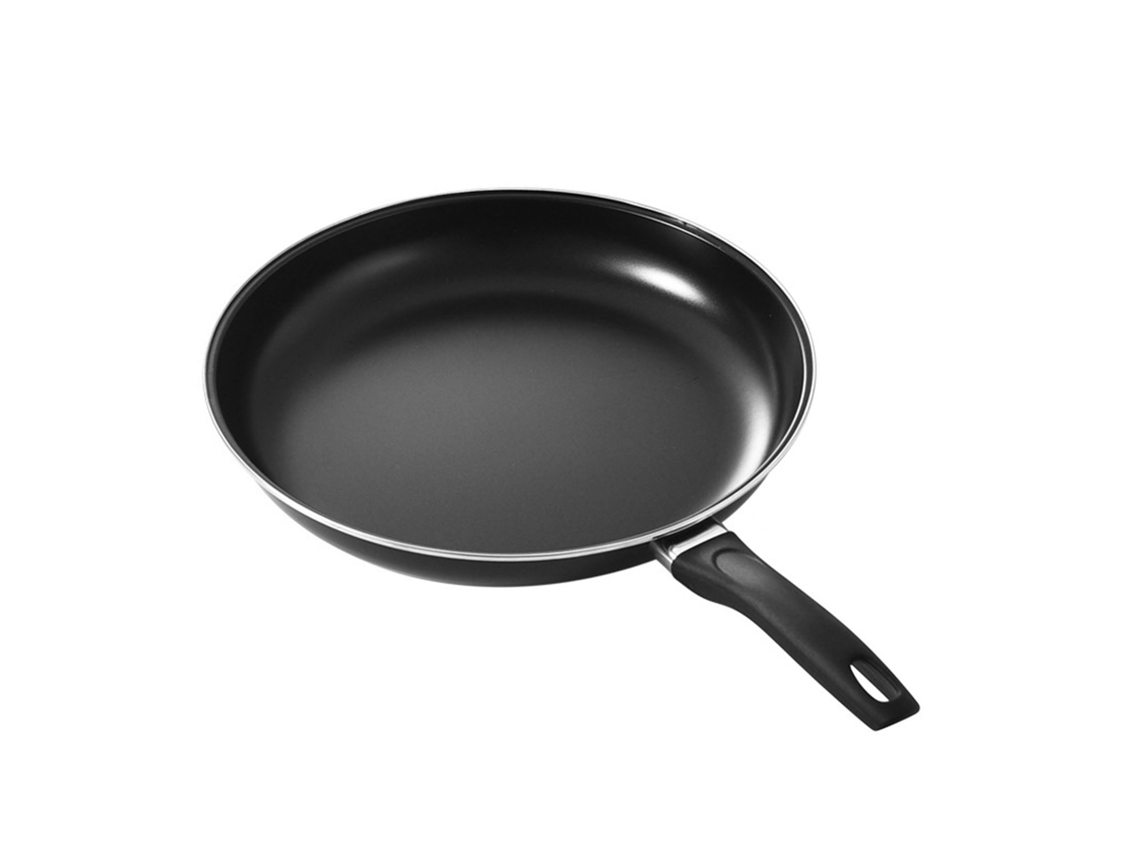 Sartén Redonda Antiadherente Con Mango, Portátil, Fondo Plano, 25 Cm, Para Cocinas De Gas E Inducción.