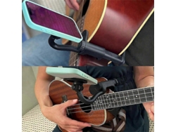 Soporte para teléfono de guitarra, ajustable, para enseñanza en vivo Nostalgia88