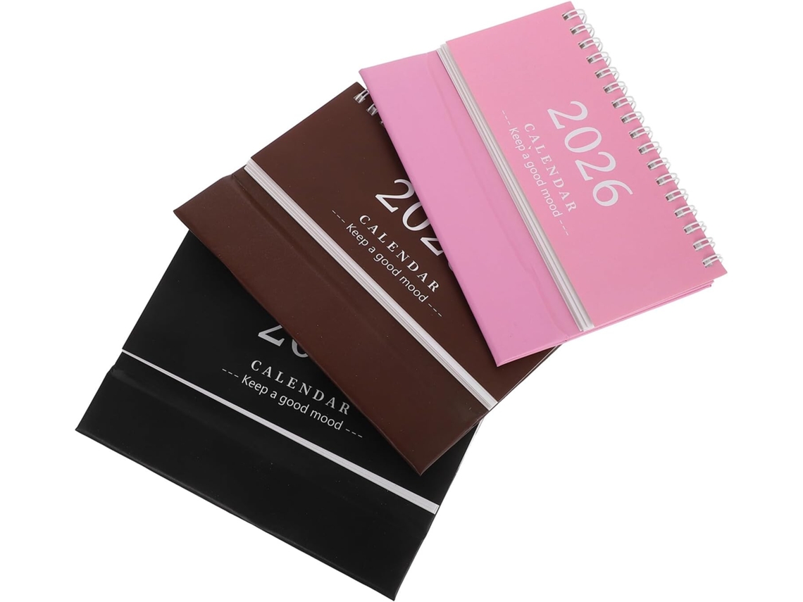 Calendario De Escritorio Mensual De 3 Piezas, Mini Calendario En Inglés, Planificador Decorativo Y Funcional...