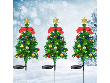 Adorno de Navidad Adornos Navideños Luz Led Enchufable Decorativa Jardín