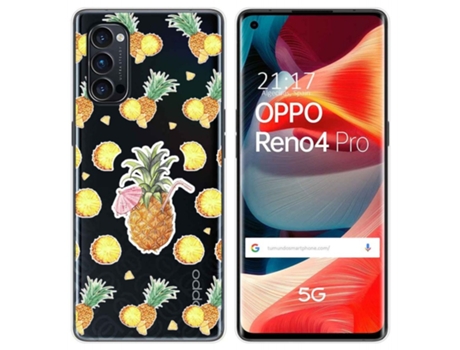 Carcasa Oppo Reno 4 Pro 5G TUMUNDOSMARTPHONE Dibujos Transparente