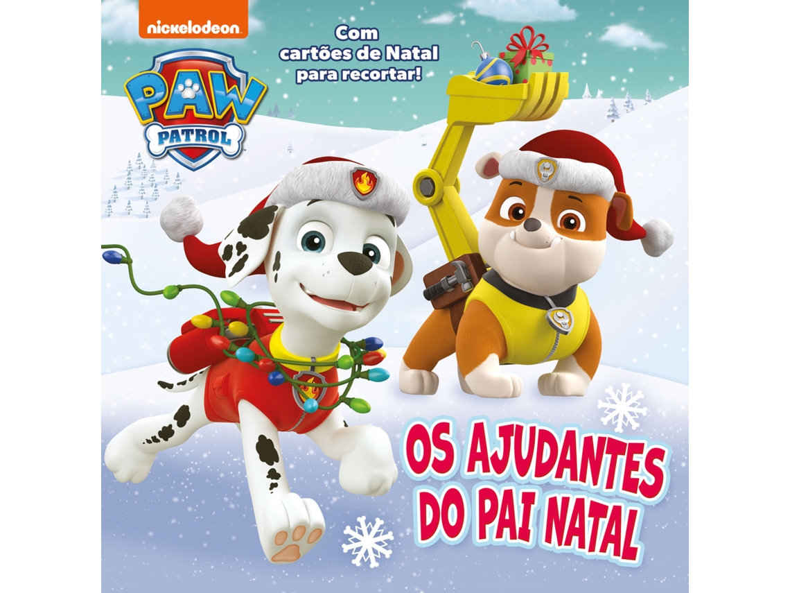 Libro Patrulha Pata: Os ajudantes do Pai Natal de Nickelodeon (Portugués)
