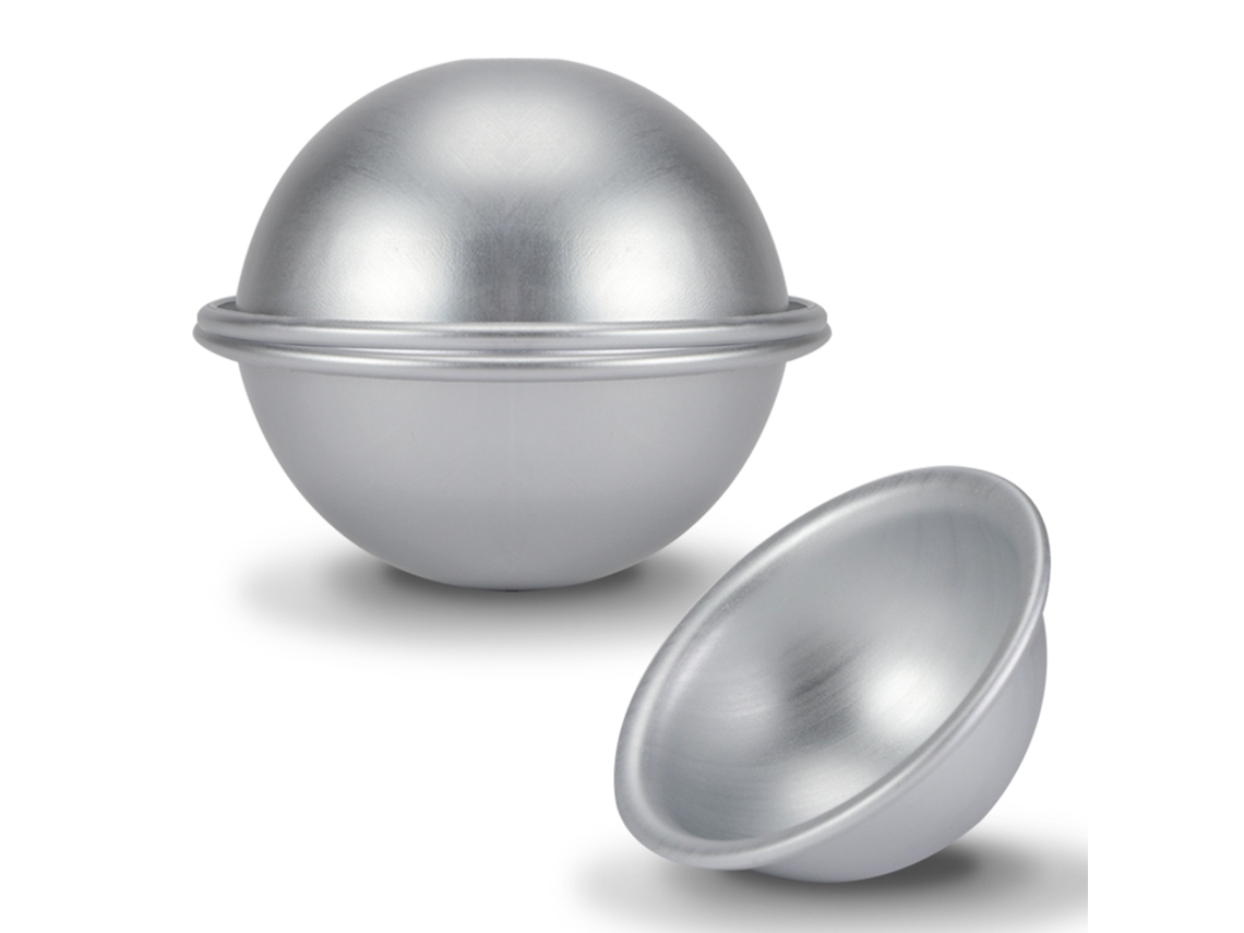 Molde semicircular de aluminio para tartas de 9 cm, diseño de bikini, color plateado