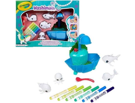 Juego Creativo CRAYOLA Washimals Ocean Pets Set Arrecife 4 Animales Marinos (Edad Mínima Recomendada: 3años)