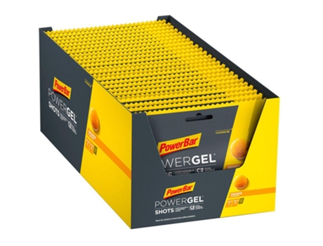 Complemento Alimentar POWERBAR Powerbar Powergel Shot 60G 24 Unidades Laranja Energia Géis Caixa