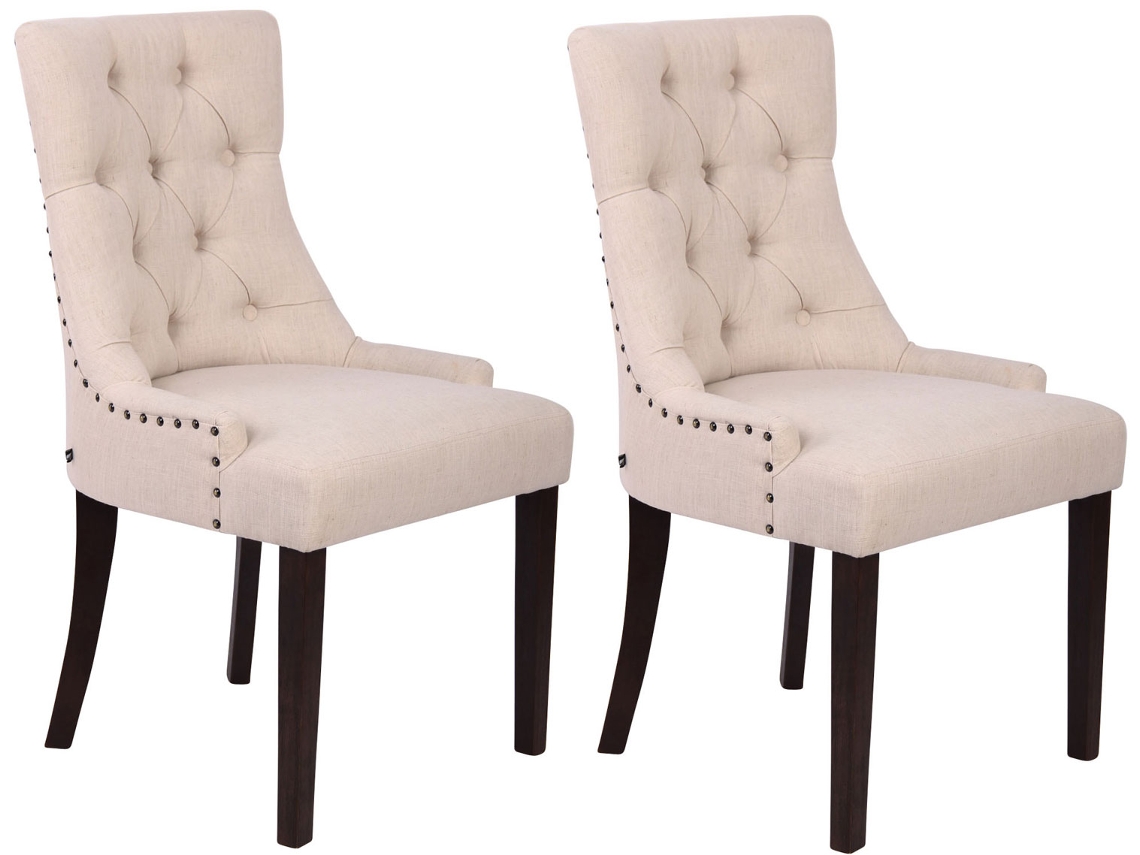 Set De 2 Sillas De Comedor Aberdeen creme/antigo CLP