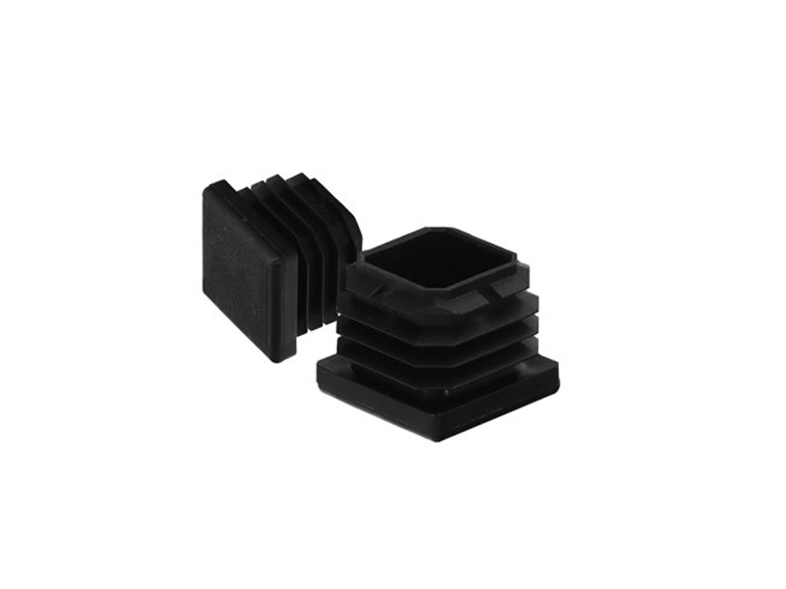 Contera Interior Plastico Cuadrada 30x30 Mm. Color Negro Bolsa 200 Unidades.