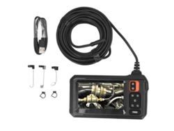 Cámara De Inspección Endoscópica Industrial Con Lente Hd 1080p De 8 Mm, Ip67, Cable Rígido De 5 M Y Pantalla De 4,3 Pulgadas Para Mantenimiento Automotriz.