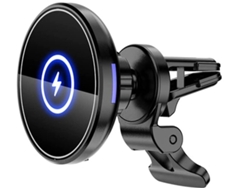 Cargador Sem Fio Carro Braçadeira Ventilação Série Carregamento Yizhood Negro