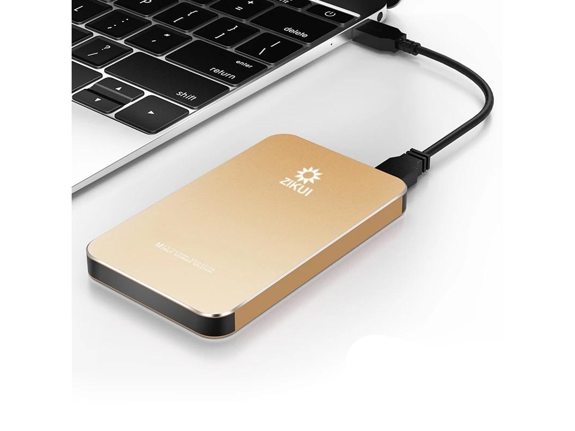 Disco Duro Externo Móvil USB 3.0/ USB 2.0 (Dorado - GB)