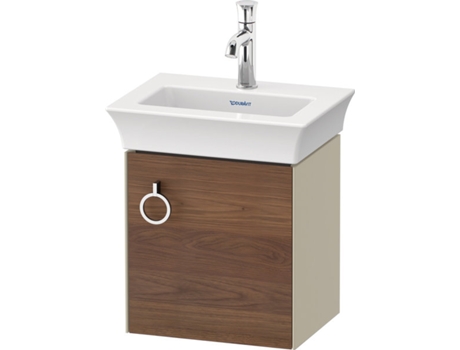 DURAVIT Tulip blanco, mueble de tocador colgado en la pared, ancho 384 x fondo 298mm, con 1x tope de puerta a la derecha, con tirador, WT4250R