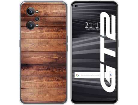 Carcasa para Realme GT 2 5G TUMUNDOSMARTPHONE Dibujos Madera 02 Multicolor
