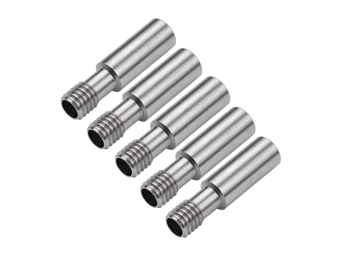 5 Piezas De Throat Heatbreak De Metal Para Extruder Mk8 Compatibles Con Impresora 3d Cr-10/serie Ender Hotend