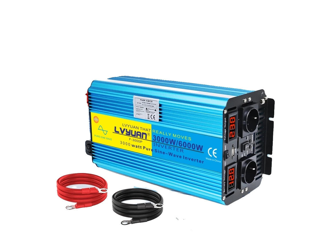 Inversor de potencia, onda sinusoidal pura, compatibilidad versátil, 12V 6000W