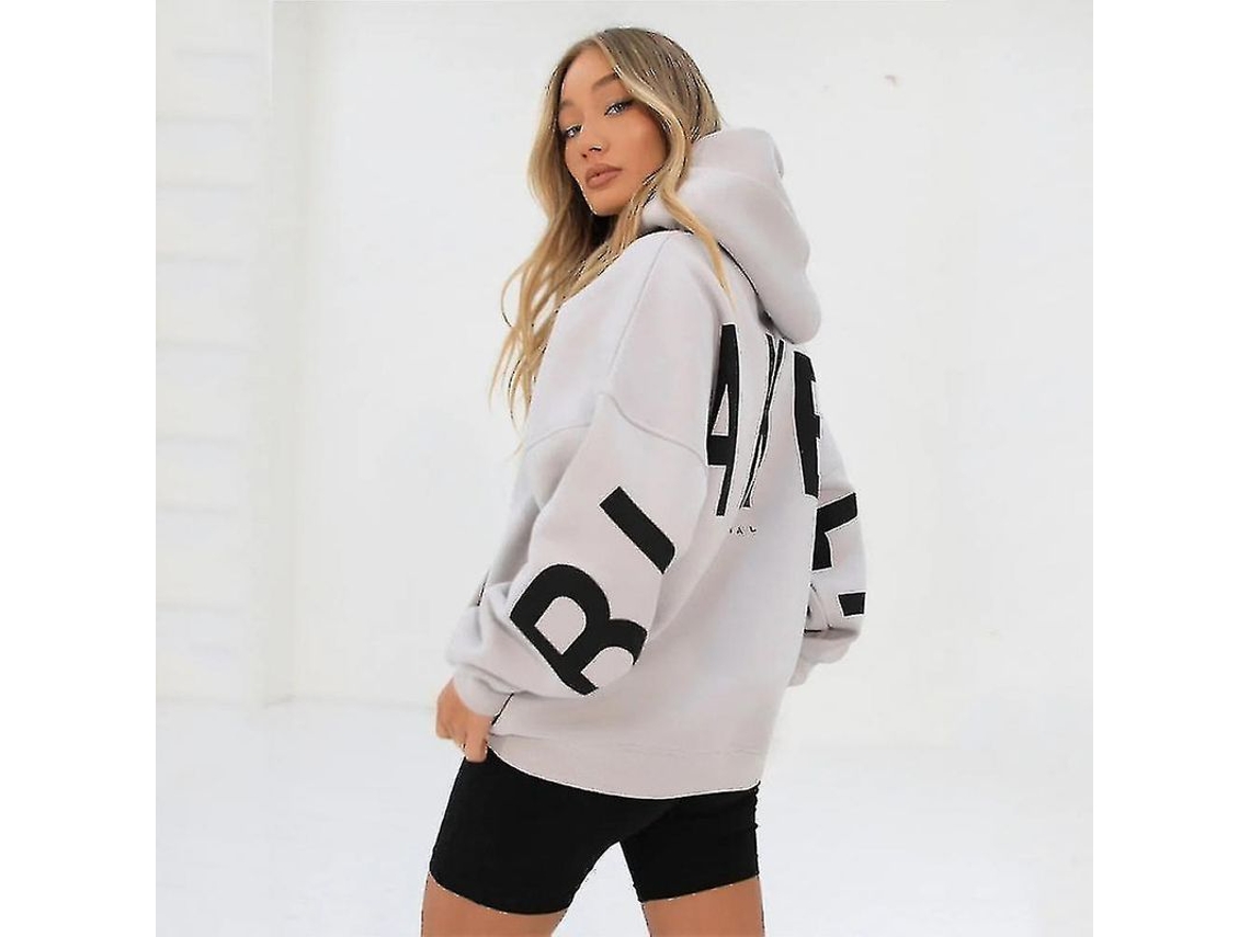 2026-chaqueta Con Capucha Blakely Oversized De Manga Larga Suelta Para Mujeres, Estilo Casual Y Fashion, Primavera Y Otoño