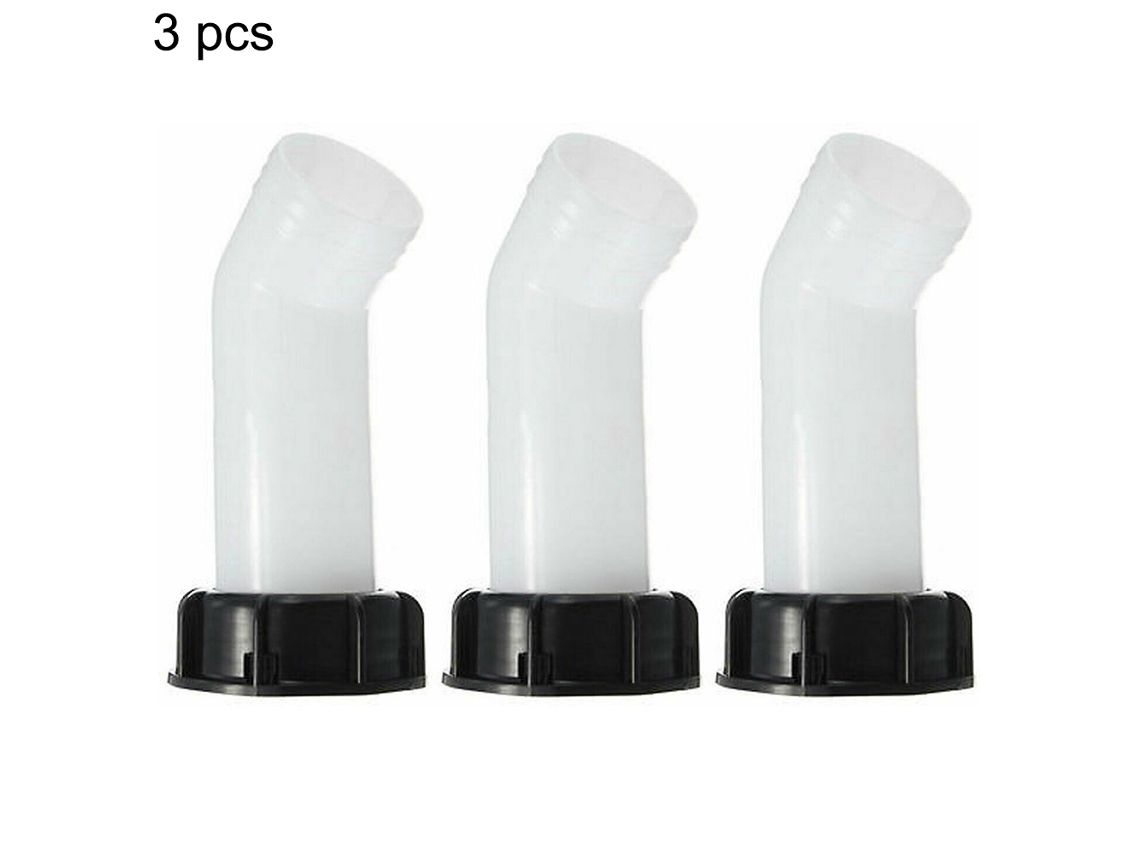 Adaptador de manguera para contenedor IBC (3 piezas), resistente y duradero.