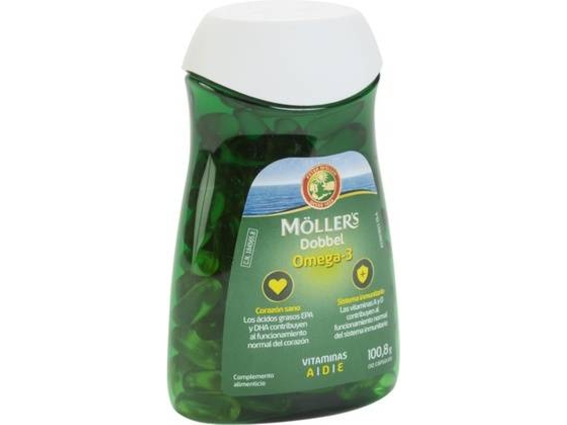 Complemento Alimentar MÖLLER'S Dobbel Ómega (112 cápsulas)