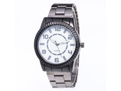 Reloj De Pulsera Analógico Con Movimiento De Cuarzo, Brazalete De Acero Inoxidable, Esfera Grande.