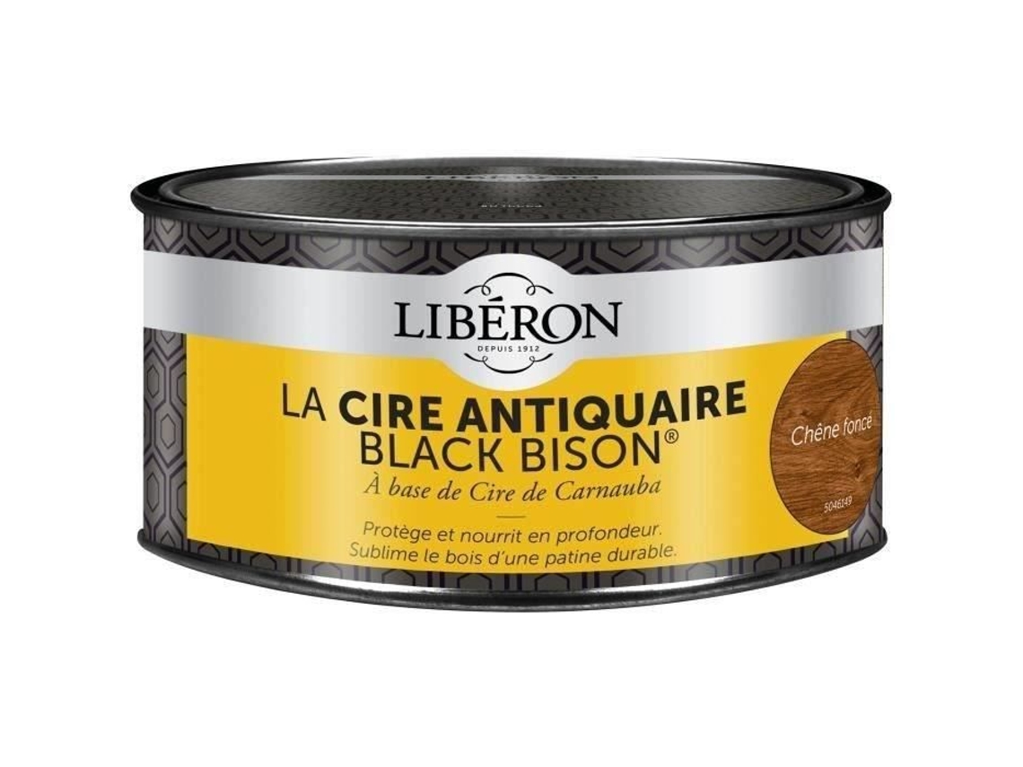 Pasta De Cera Para Anticuarios Black Bison Roble Oscuro 500 Ml Liberon