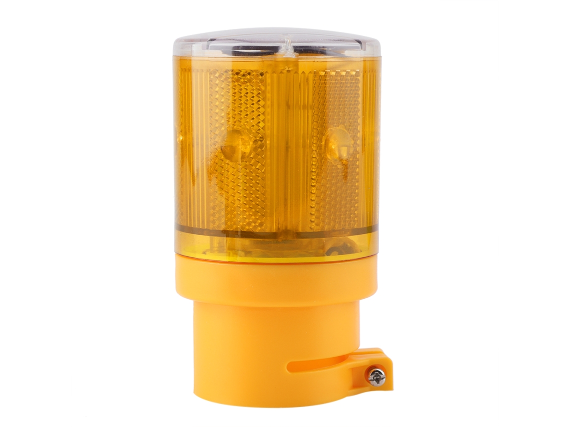 Luz De Advertencia Led Solar Intermitente Para Vehículos De Emergencia, Color Amarillo, Ip65, 500 M.