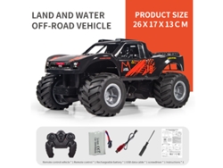 Coche RC anfibio 4x4, 2.4G, escalada, giro, acrobacias, todoterreno impermeable. Aeuzwr rojo.