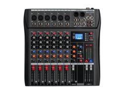 Mezclador de audio, 6/8/12 canales, procesamiento de efectos integrado, Dx6 OEM