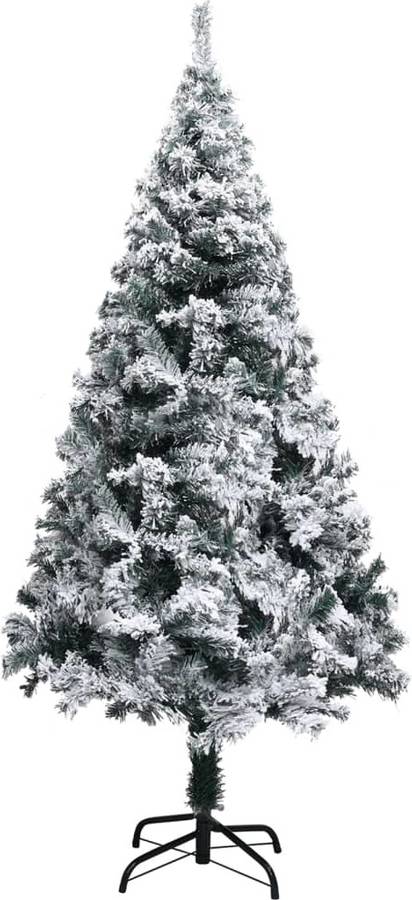 De Navidad Artificial con nieve vidaxl pvc verde 120 cm 75x12