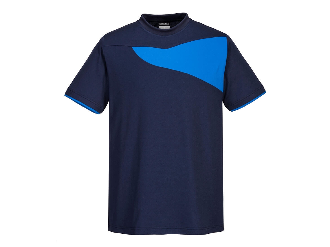 Camiseta de manga corta Pw2 Comfort &amp; Style / Gris Negro / M Portwest