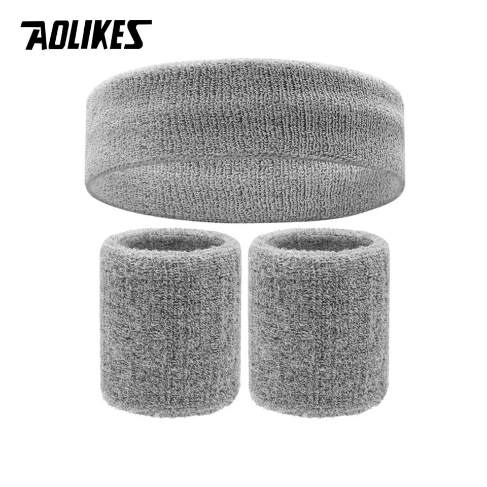 (gris) Sweatband Band Band Set Para Hombres - Para Deportes, Competición, Fitness, Baloncesto Y Otras Actividades