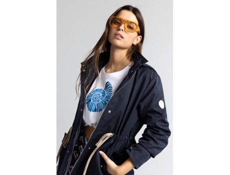 Parka de Mujer THROTTLEMAN Poliéster Azul (M)