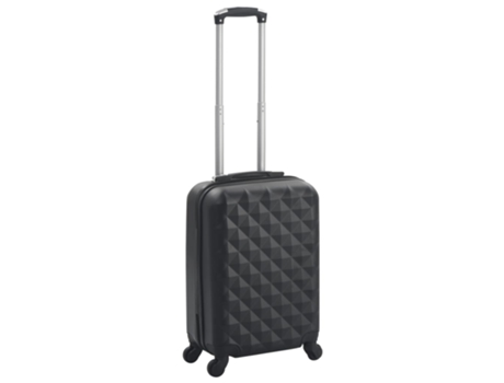 MAISON EXCLUSIVE - Maleta con ruedas trolley rígida negra ABS