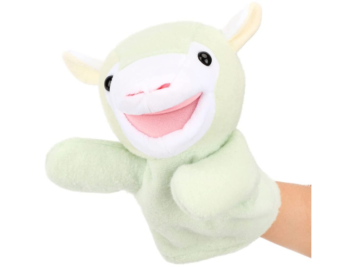 Marioneta De Mano De Cordero De Peluche Con Boca Móvil Para Que Los Niños Jueguen, Regalo De Cumpleaños, 25 Cm