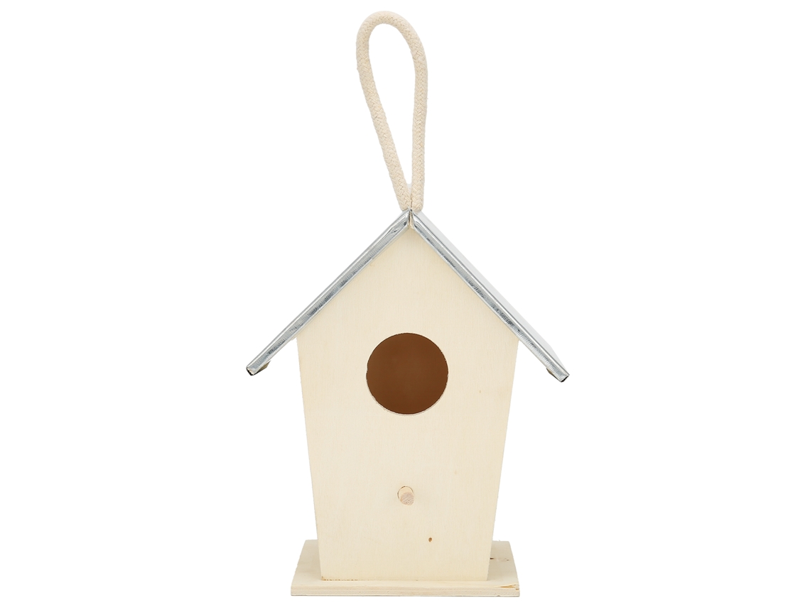 Casita de pájaros de madera colgante | MARCA
