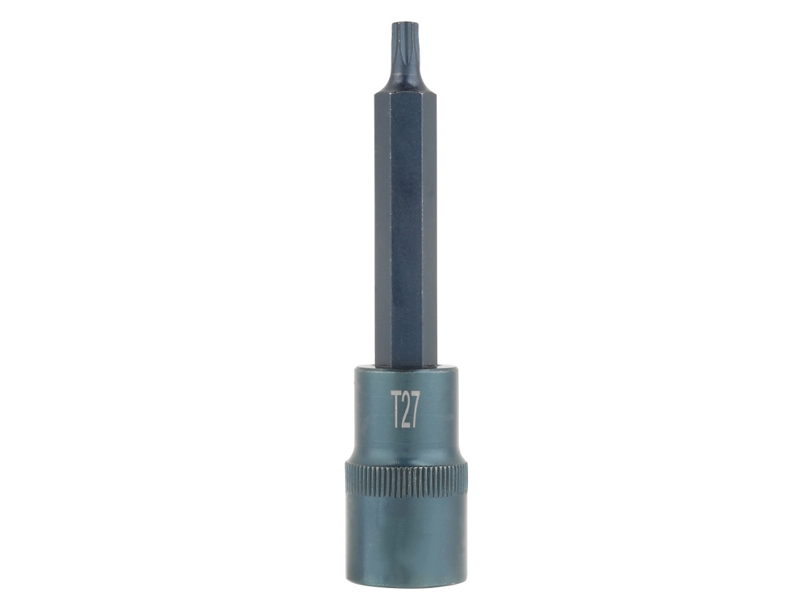 Destornillador Eléctrico Con Punta Cilíndrica Y Vaso Estrellado T27 De 1/2" (100 Mm) De Aleación De Acero S2 Duradero.