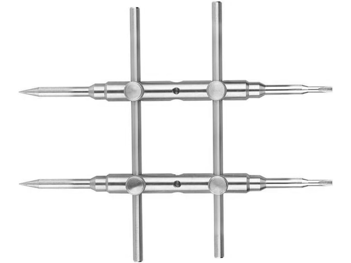 Llave De Objetivo De Doble Cabezal De Acero Inoxidable Para Microscopios Y Dispositivos De Observación.