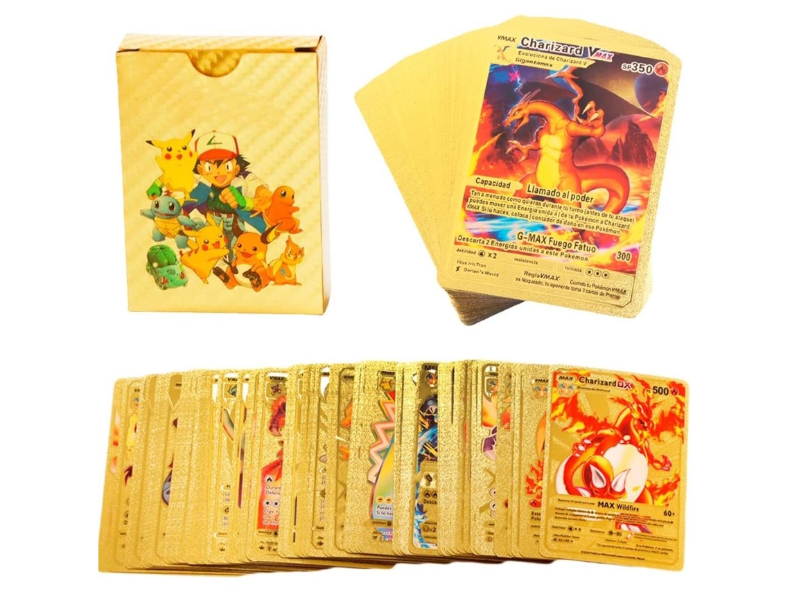 Conjunto De Cartões De Anime Com Folha De Ouro Cartões Colecionáveis Brinquedo Para Crianças Presente